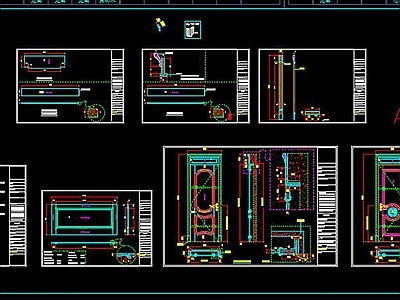 全套整木展厅CAD 施工图