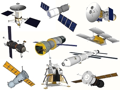 现代航天飞行器 卫星 航天器 太空舱