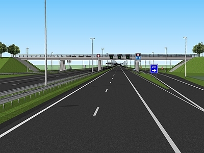 现代道路 高速公路 高架桥 立交桥