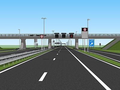 现代道路 高速公路 高架桥 立交桥