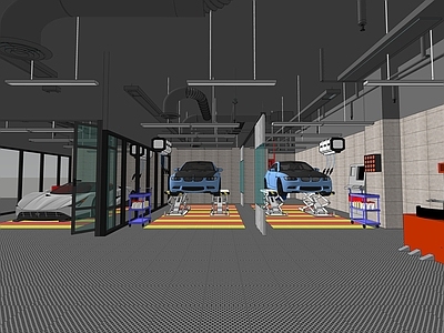 工业汽车修理店