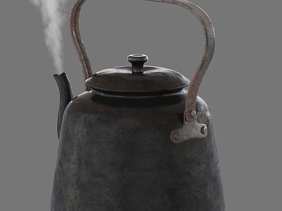 现代茶具 茶壶 铁艺茶壶 摆件