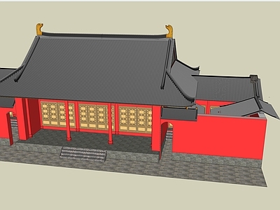 中式寺庙建筑