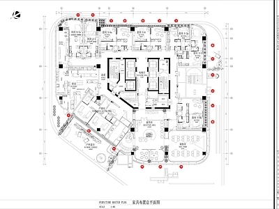 2000㎡月子中心CAD 施工图