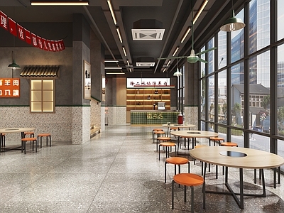 工业风复古烧烤店
