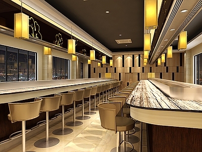 现代旋转自助火锅店