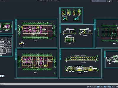 欧式会所建筑 会所 欧式建筑 施工图