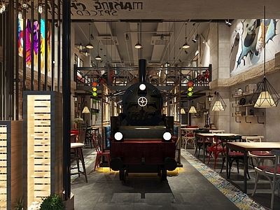 工业复古火锅店
