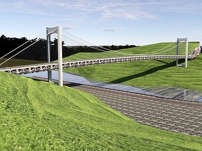 现代公路桥 道路