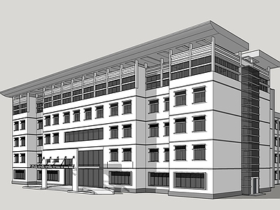 现代医疗建筑 卫生院 住院楼 诊楼 小型医院