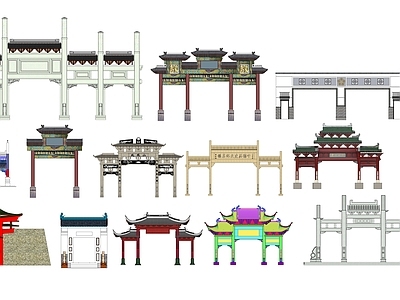 中式牌坊牌楼