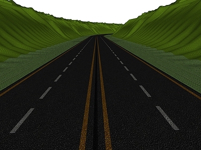 现代道路 山体