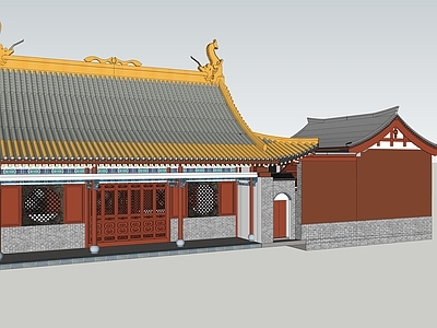 中式寺庙建筑