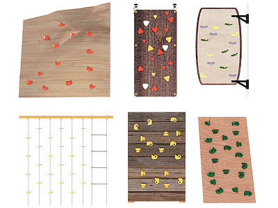 现代攀爬墙 攀爬板 攀岩墙