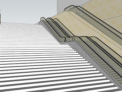 现代扶梯 楼梯