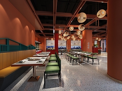 现代火锅店