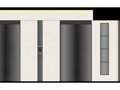 现代电梯间