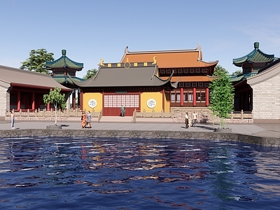 中式寺庙建筑