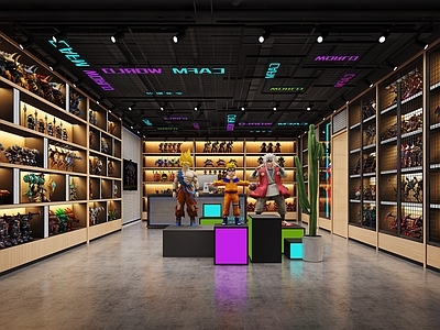 现代玩具礼品店 手办店