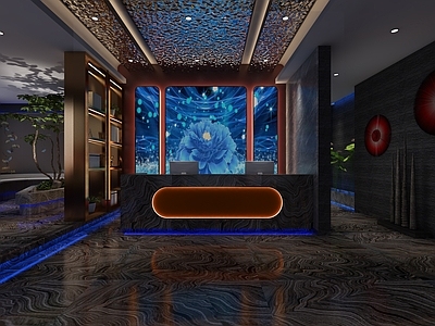 新中式洗浴中心前台 按摩