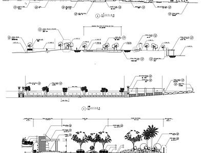 30套 竖向设计 剖面设计  局部景观