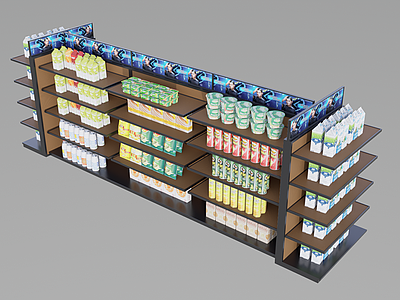 现代货架 食品饮料