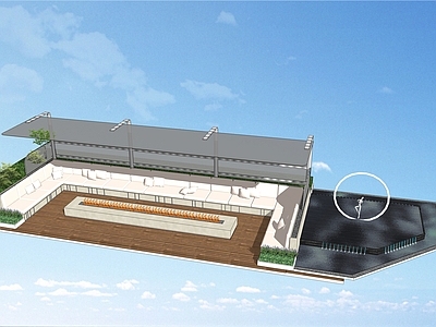 现代户外沙发 庭院休闲空间