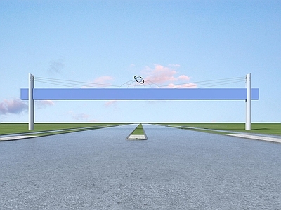 现代道路广告牌