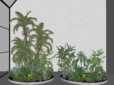 现代植物堆 绿植堆 植物 景观树 园艺