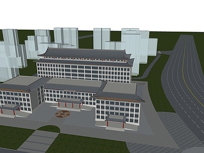 新中式医疗建筑 中医院
