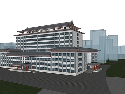 新中式医疗建筑 中医院