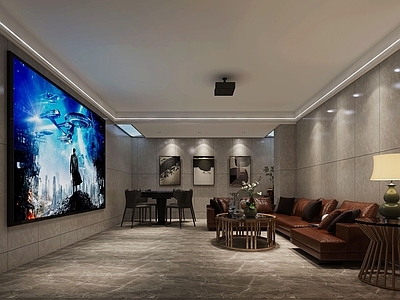 现代家居影音室