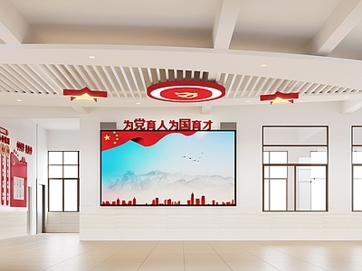现代学校大堂