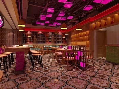 现代火锅店