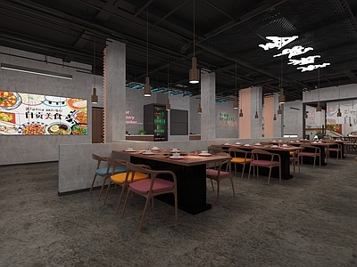 工业风火锅店