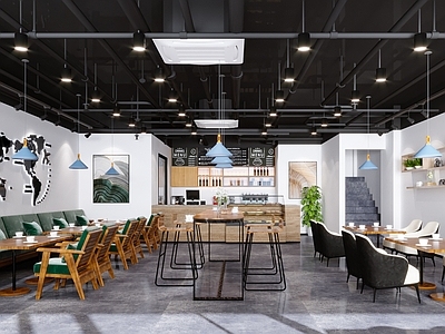 现代奶茶店