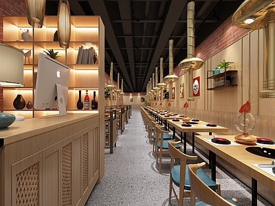 现代火锅店