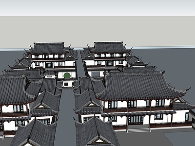 中式四合院 二层四合院
