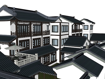 中式四合院 南方四合院 传统住宅