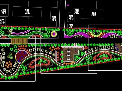 某村景观规划CAD 施工图