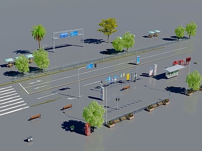 现代道路设施