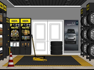 现代汽车修理店 洗车店 汽车美容中心 维修店 汽车养护中心