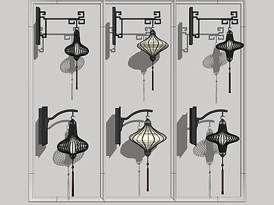 新中式灯笼壁灯