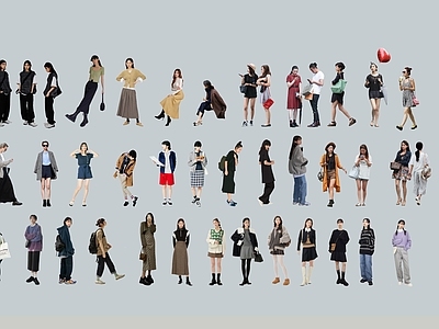 现代2D女人 中国人 亚洲人 美女