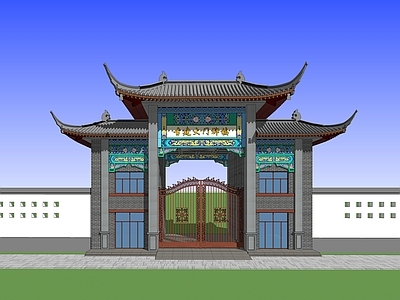 中式牌坊牌楼 景区大
