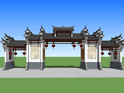 中式牌坊牌楼