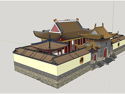 中式寺庙建筑