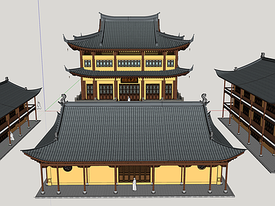 中式寺庙建筑