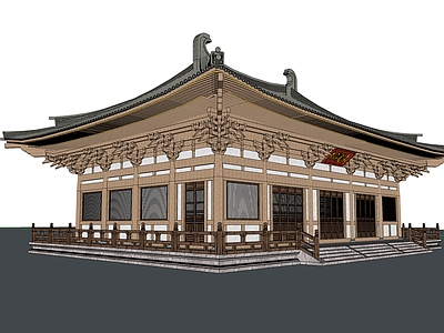 中式寺庙建筑