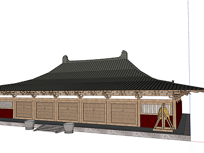 中式寺庙建筑 古建